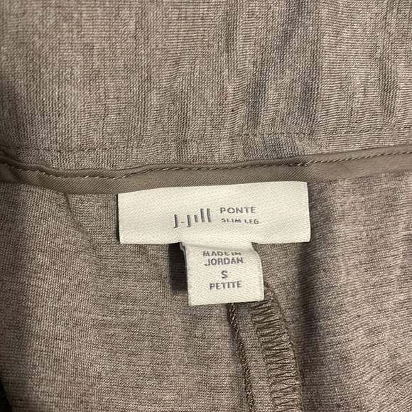 J. Jill Pants Pull on Style KPT233642 Tan/cream size small petite pockets - Picture 2 of 5